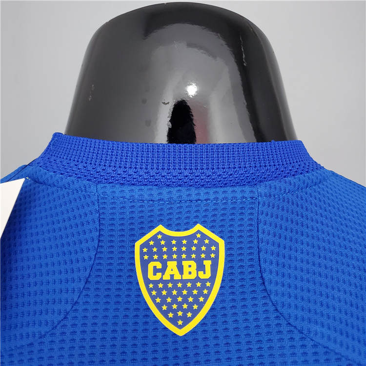 Boca Juniors 21-22 Home Blue Soccer Jersey Football Shirt (Player Version) - Click Image to Close
